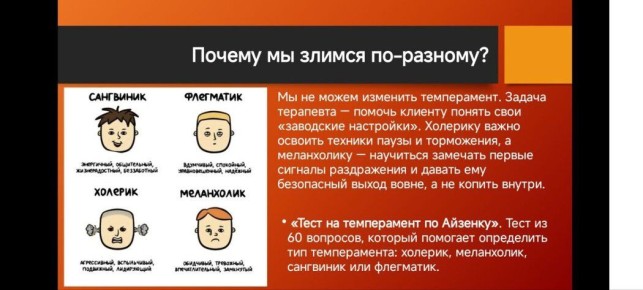 Как гнев формирует нас: типы темперамента и их влияние на реакции